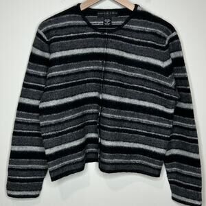 Geoffrey Beene Sport 100% Wool Cardigan Sweater Size XL